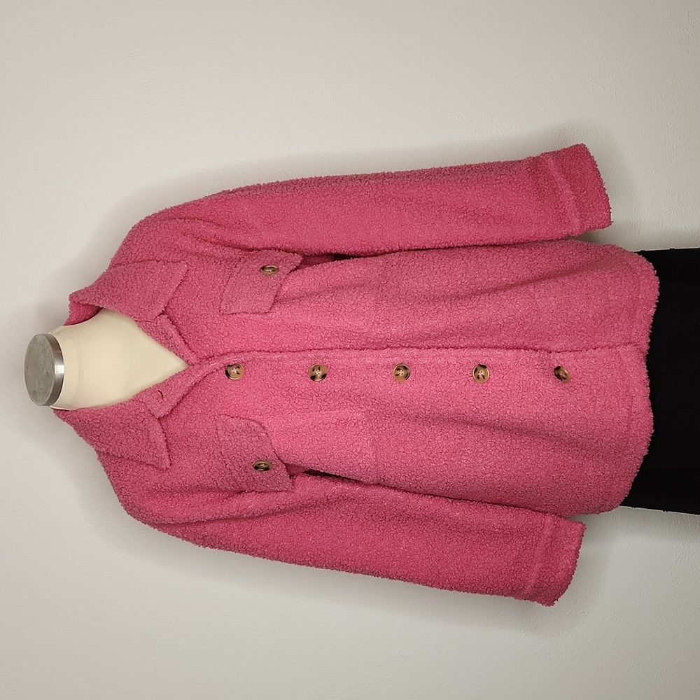 ENTRO Faux Sherpa Jacket Coat - Picture 5 of 15
